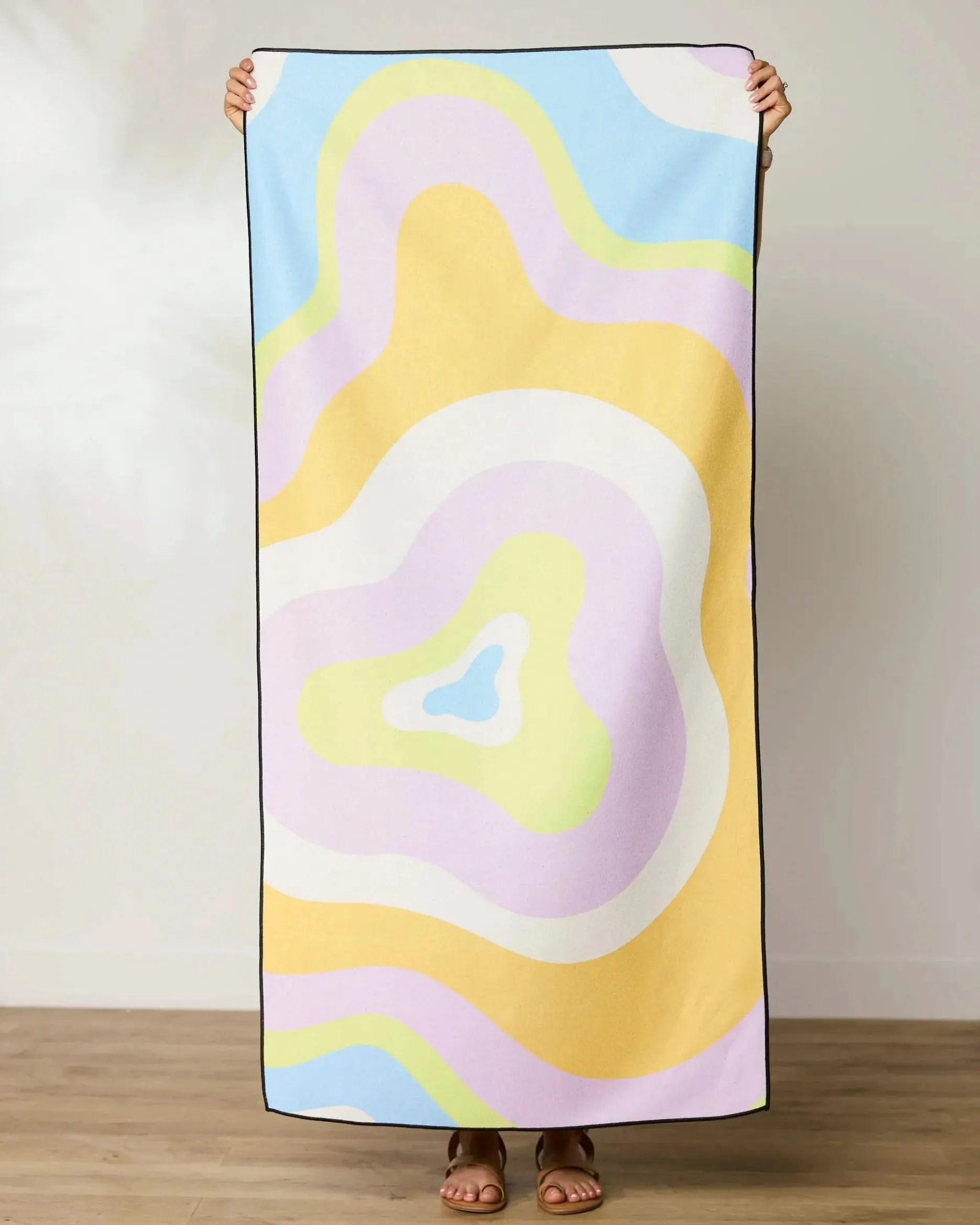 GEOMETRY Swirls Beach Towel