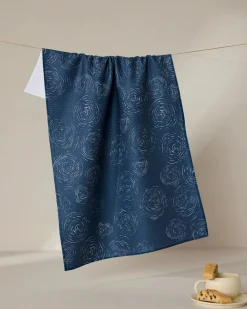 GEOMETRY Taps - Midnight Tea Towel