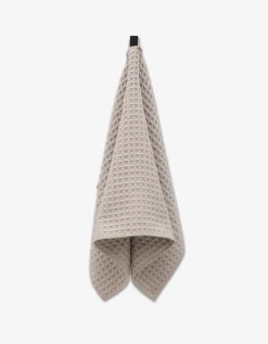 GEOMETRY Taupe Waffle Hand Towel