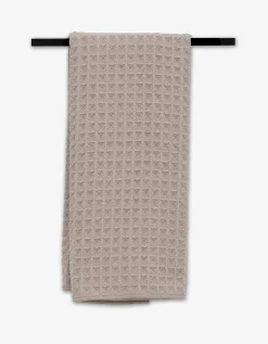 GEOMETRY Taupe Waffle Hand Towel