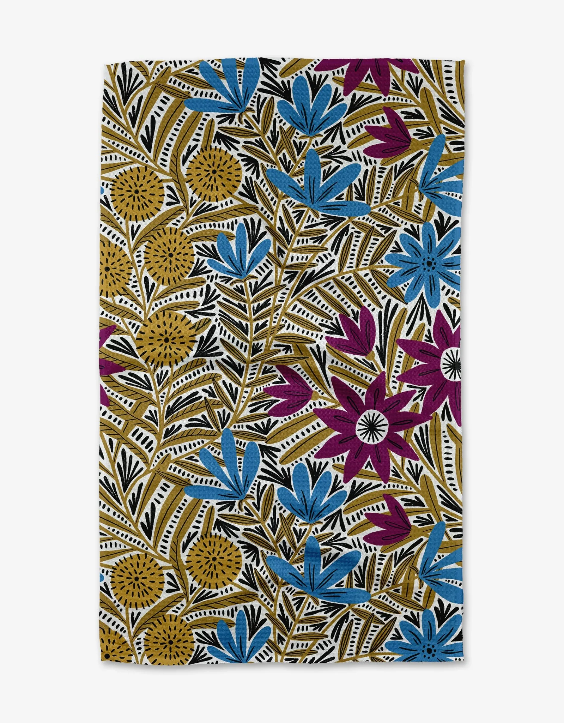 GEOMETRY Teagan Dark Maroon Tea Towel