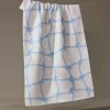 GEOMETRY Tethered Blue Tea Towel