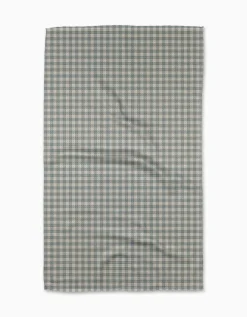 GEOMETRY Tidepool Check Tea Towel