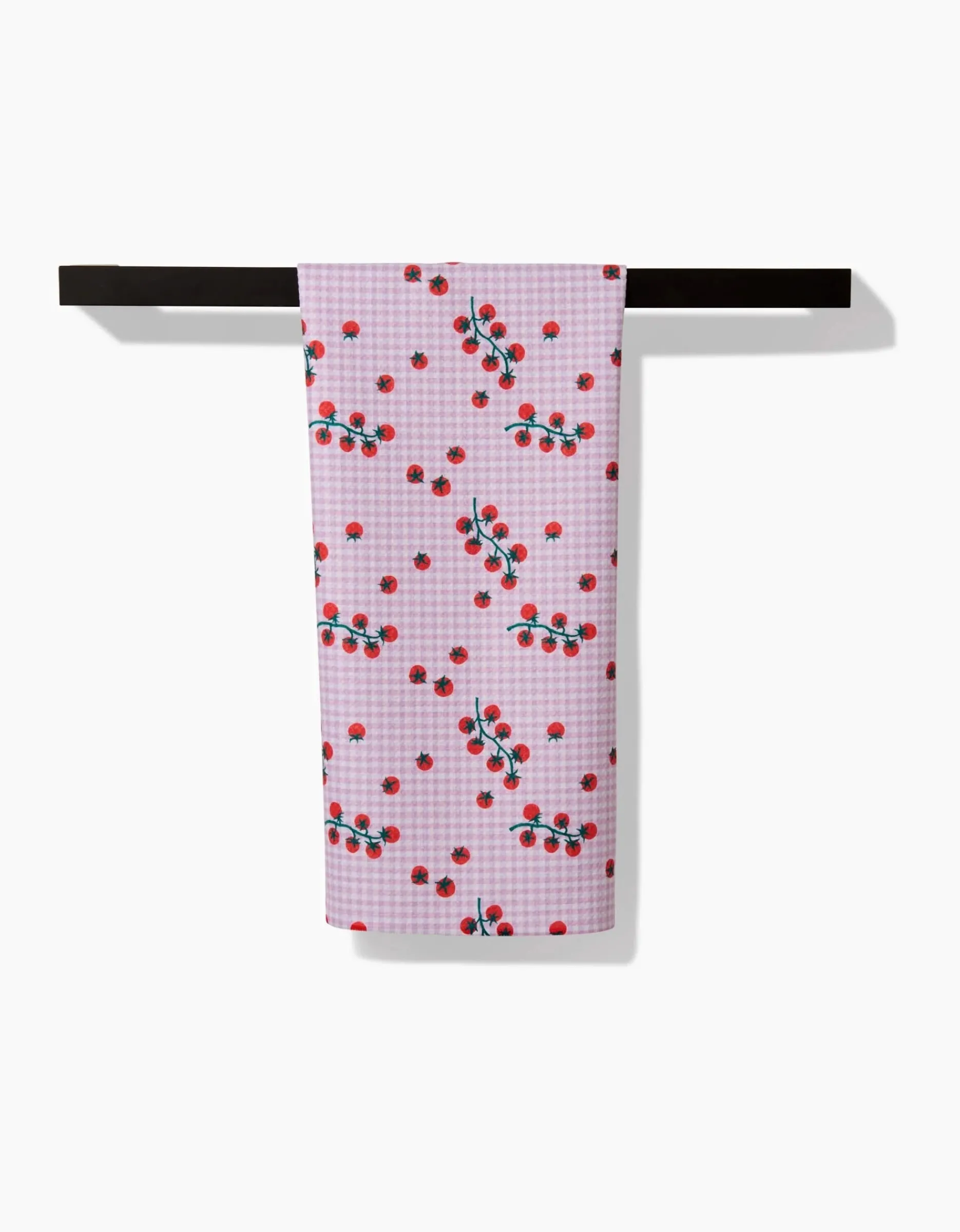 GEOMETRY Tomato Gingham Tea Towel