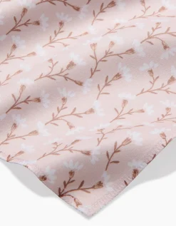 GEOMETRY Trailing Flowers in Pink Dinner Napkin Set