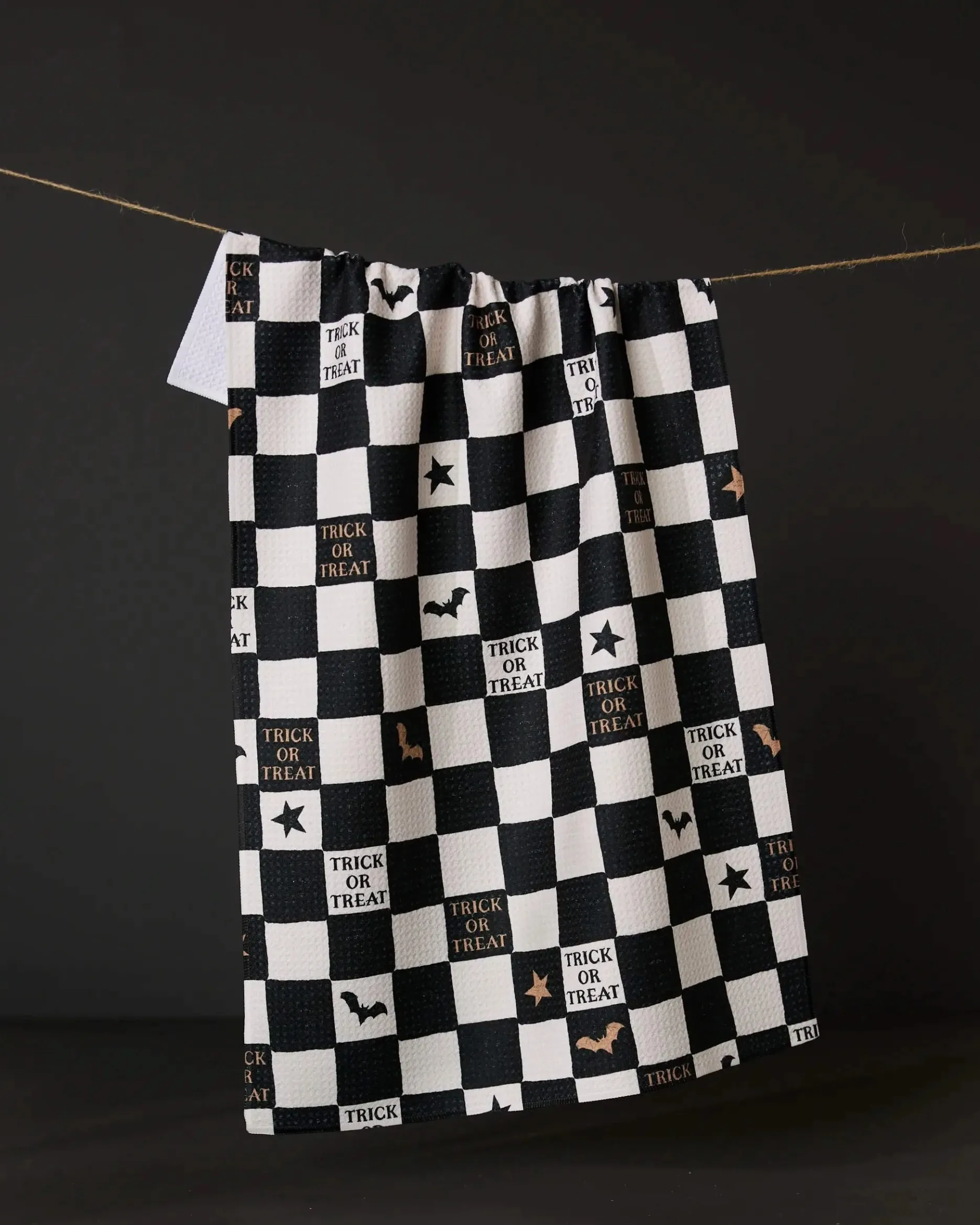 GEOMETRY Tricks and Treats Tea Towel