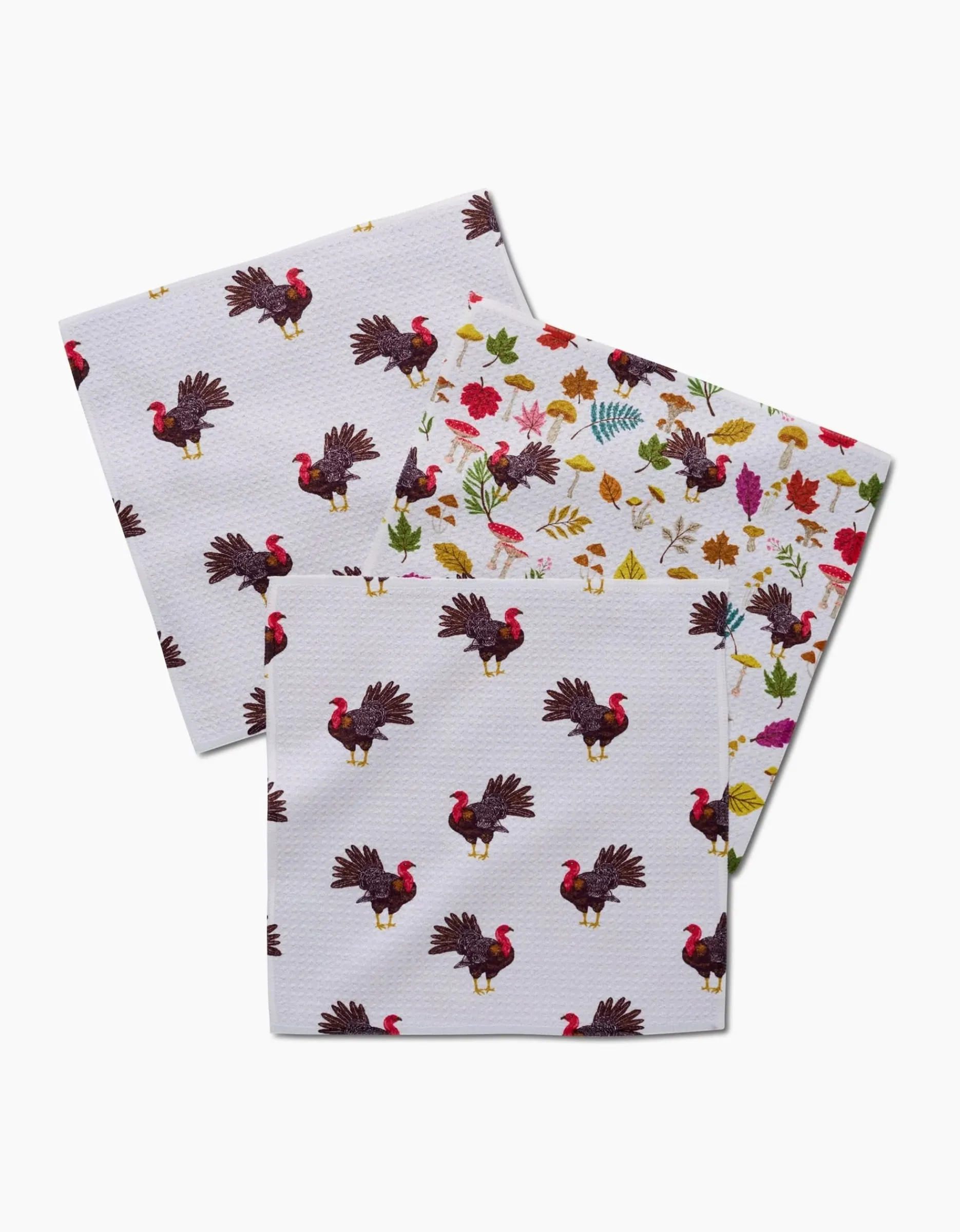 GEOMETRY Turkey Day Parade Dishcloth Set