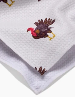 GEOMETRY Turkey Trot Tea Towel
