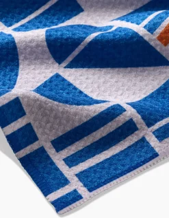 GEOMETRY Ultra Marine Harmony Tea Towel