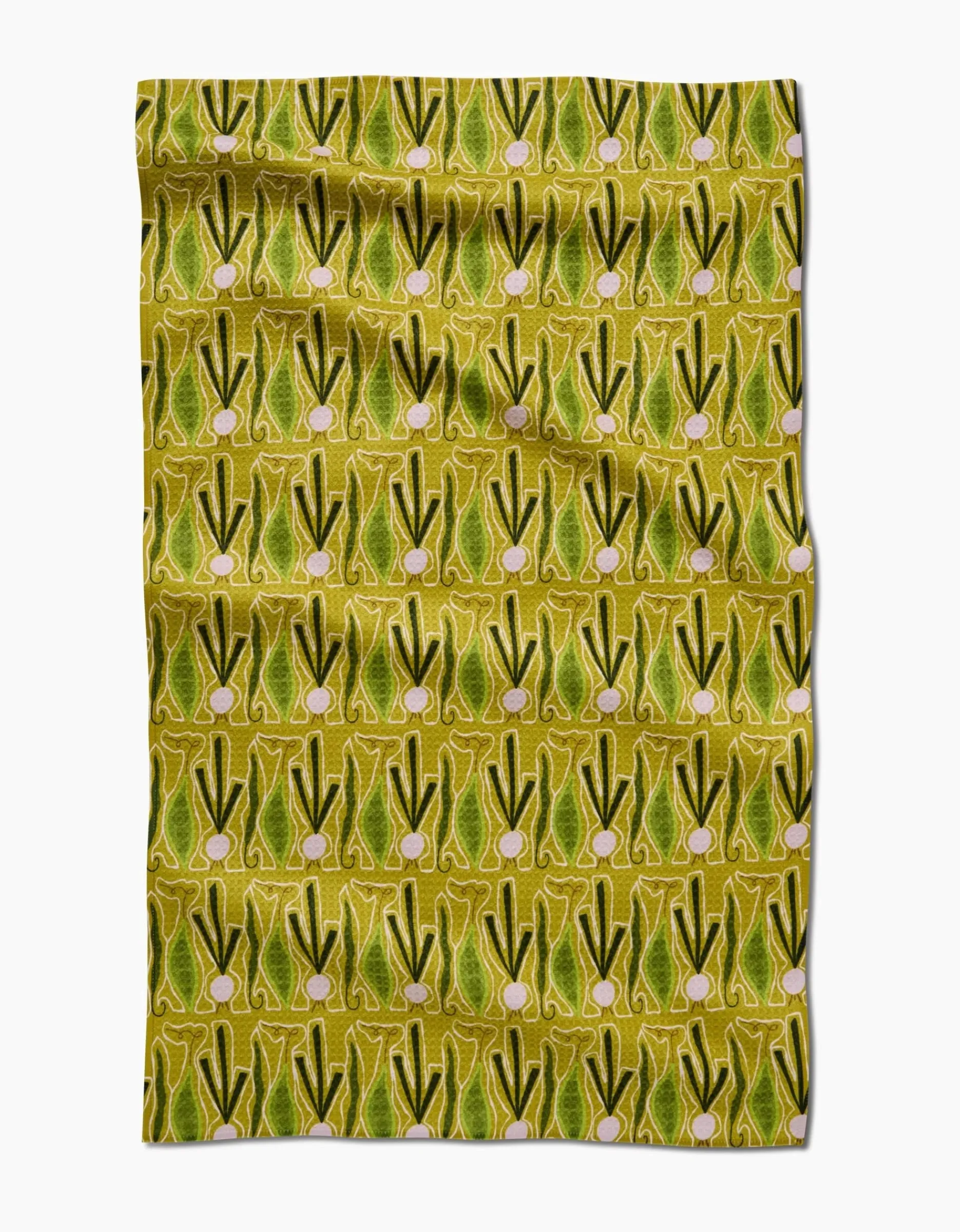 GEOMETRY Veg on Parade Tea Towel