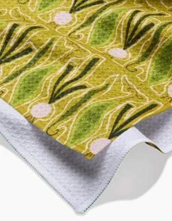 GEOMETRY Veg on Parade Tea Towel