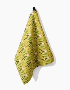GEOMETRY Veg on Parade Tea Towel