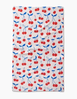 GEOMETRY Very Cherry Tea Towel