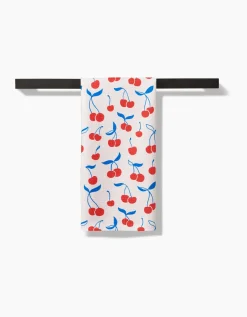 GEOMETRY Very Cherry Tea Towel