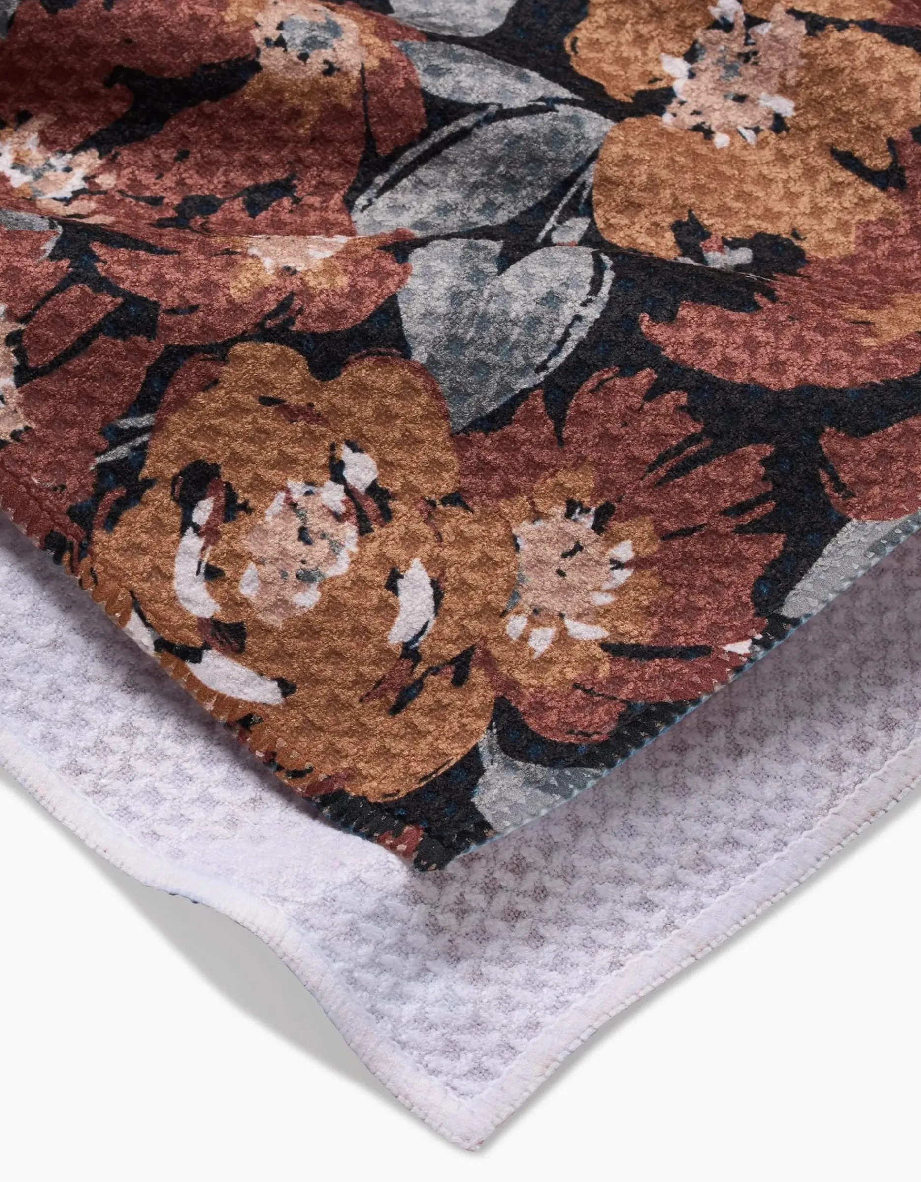 GEOMETRY Vintage Floral Natural Tea Towel