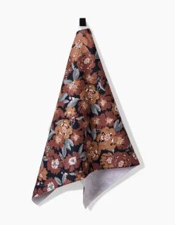GEOMETRY Vintage Floral Natural Tea Towel