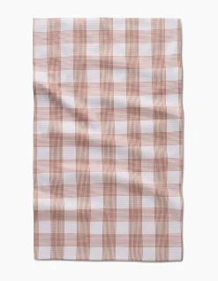 GEOMETRY Vintage Gingham Natural Tea Towel