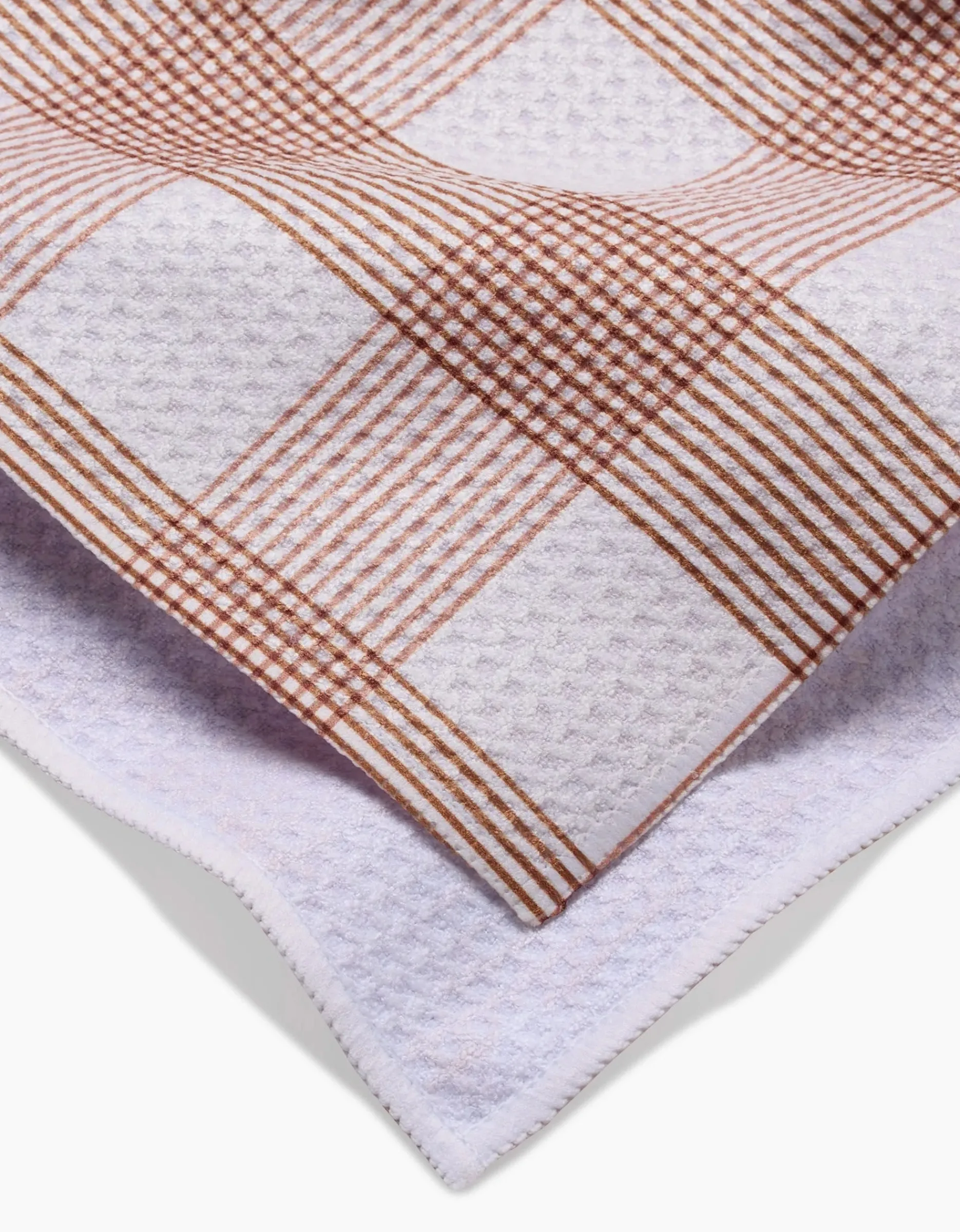 GEOMETRY Vintage Gingham Natural Tea Towel