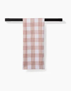 GEOMETRY Vintage Gingham Natural Tea Towel
