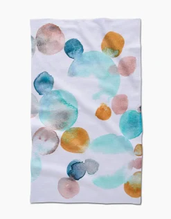 GEOMETRY Watercolor Rocks Tea Towel