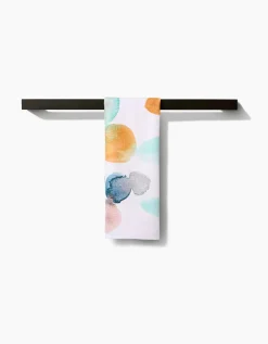 GEOMETRY Watercolor Rocks Tea Towel