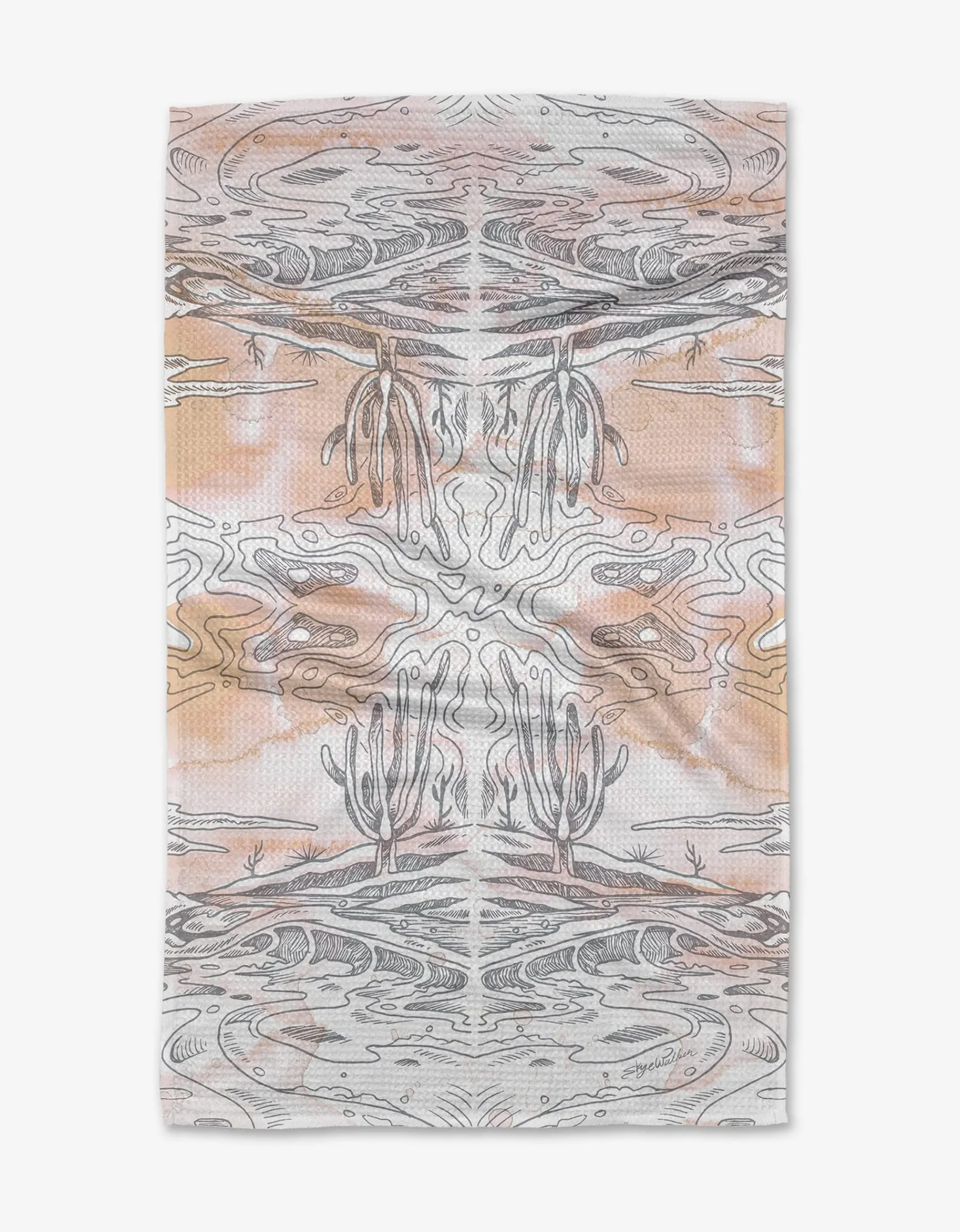 GEOMETRY Waves Tea Towel