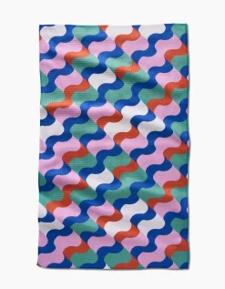 GEOMETRY Wavy Stripes Tea Towel