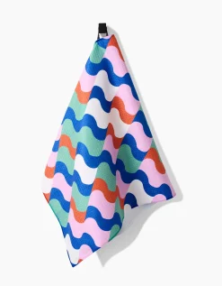 GEOMETRY Wavy Stripes Tea Towel