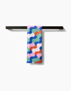 GEOMETRY Wavy Stripes Tea Towel