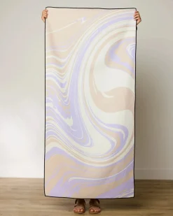 GEOMETRY Way Out Wave Beach Towel