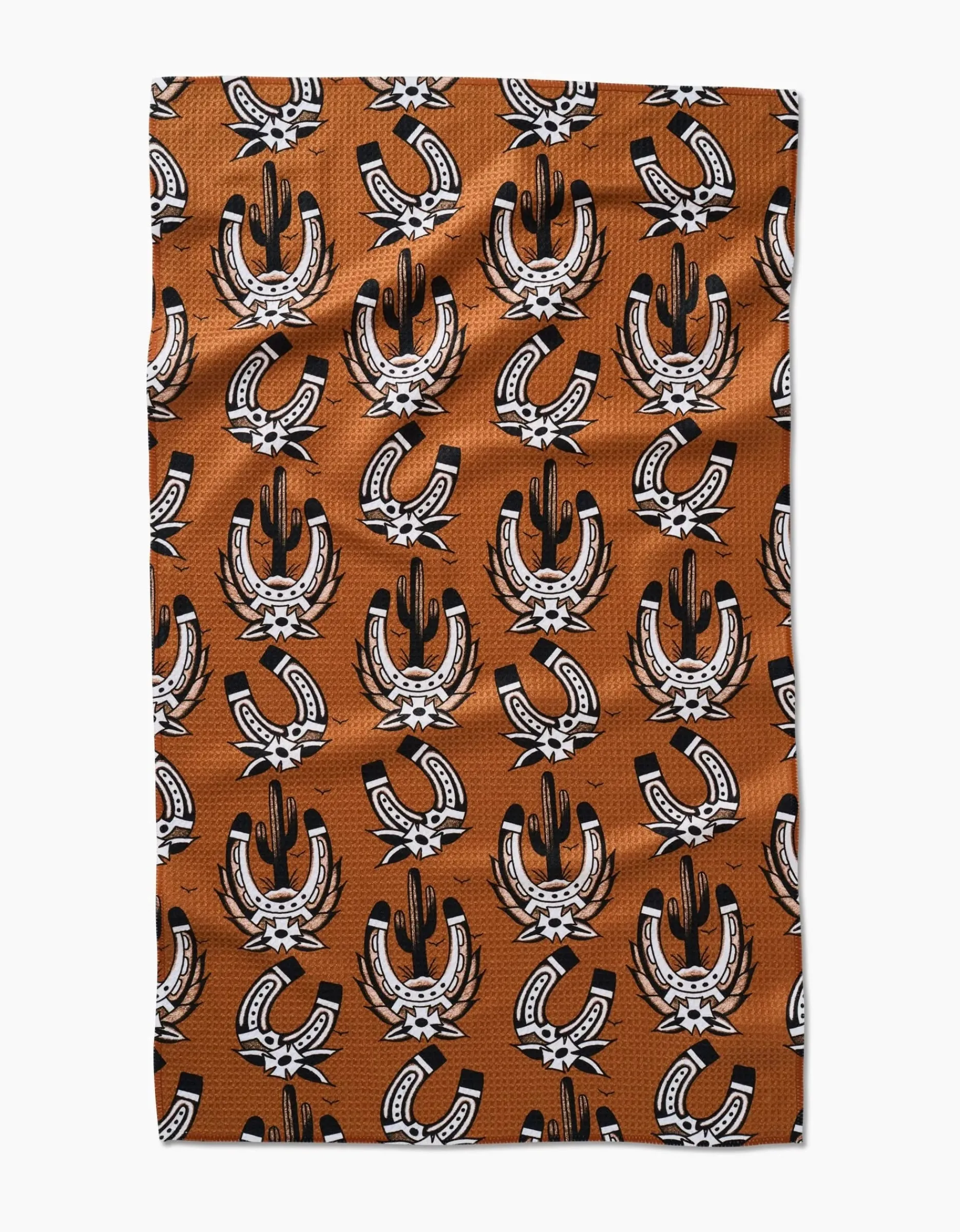 GEOMETRY Western Horseshoes Tea Towel