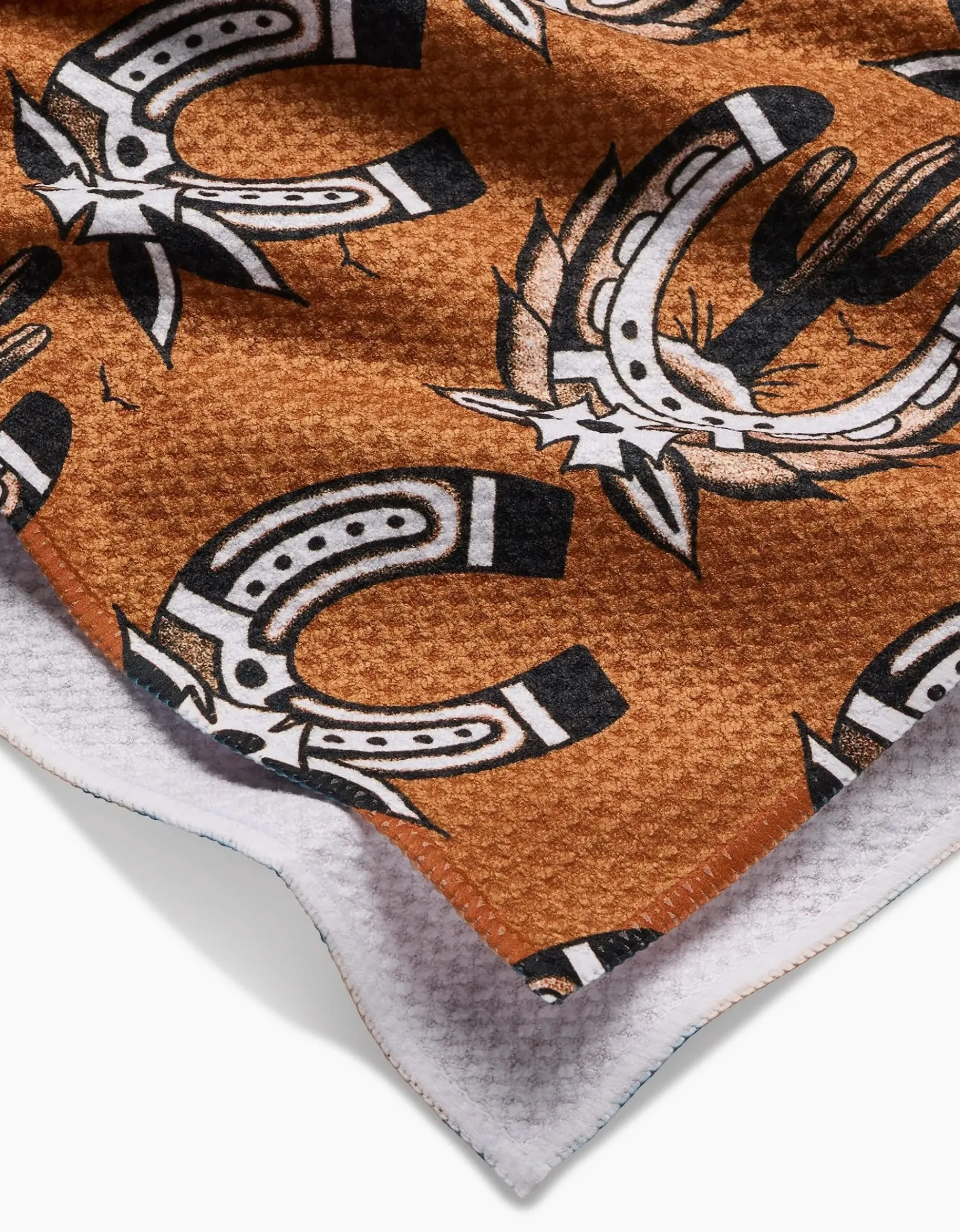 GEOMETRY Western Horseshoes Tea Towel