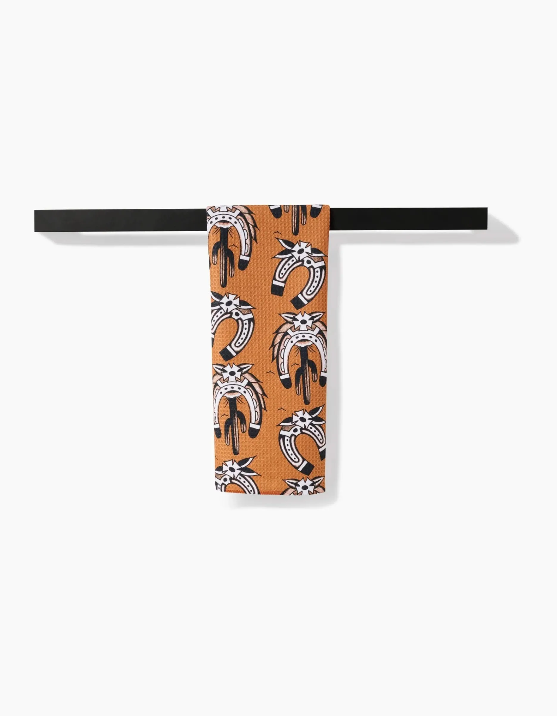 GEOMETRY Western Horseshoes Tea Towel