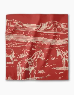 GEOMETRY Western Scene Dinner Napkin Set