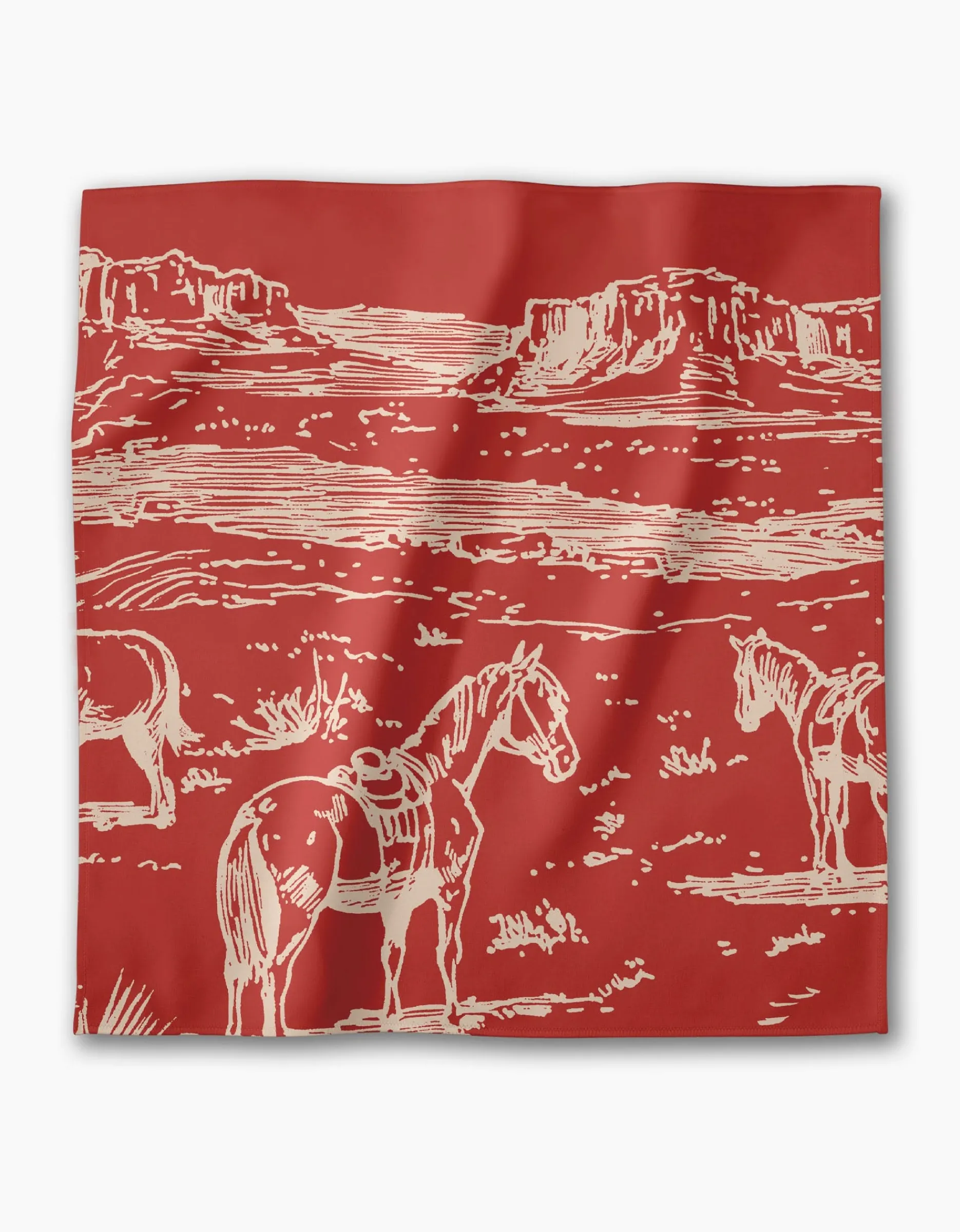 GEOMETRY Western Scene Dinner Napkin Set