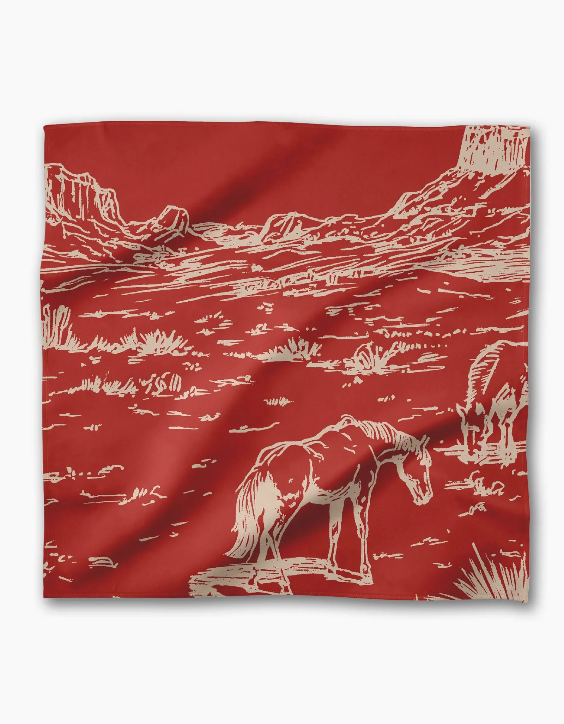GEOMETRY Western Scene Dinner Napkin Set