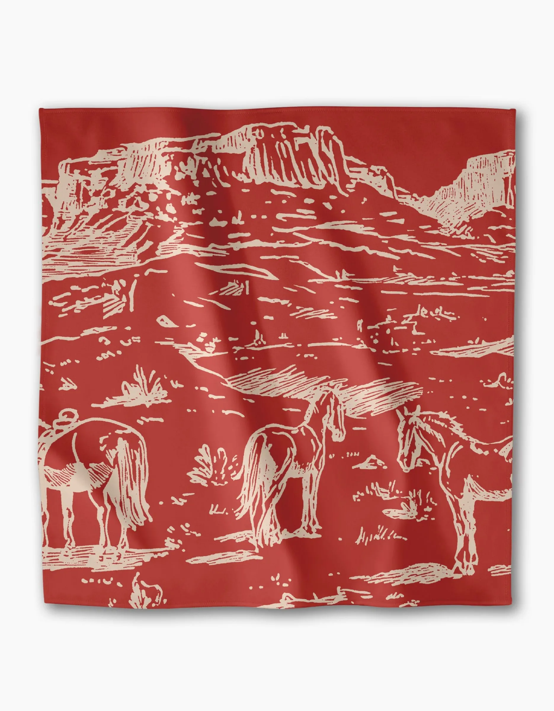 GEOMETRY Western Scene Dinner Napkin Set