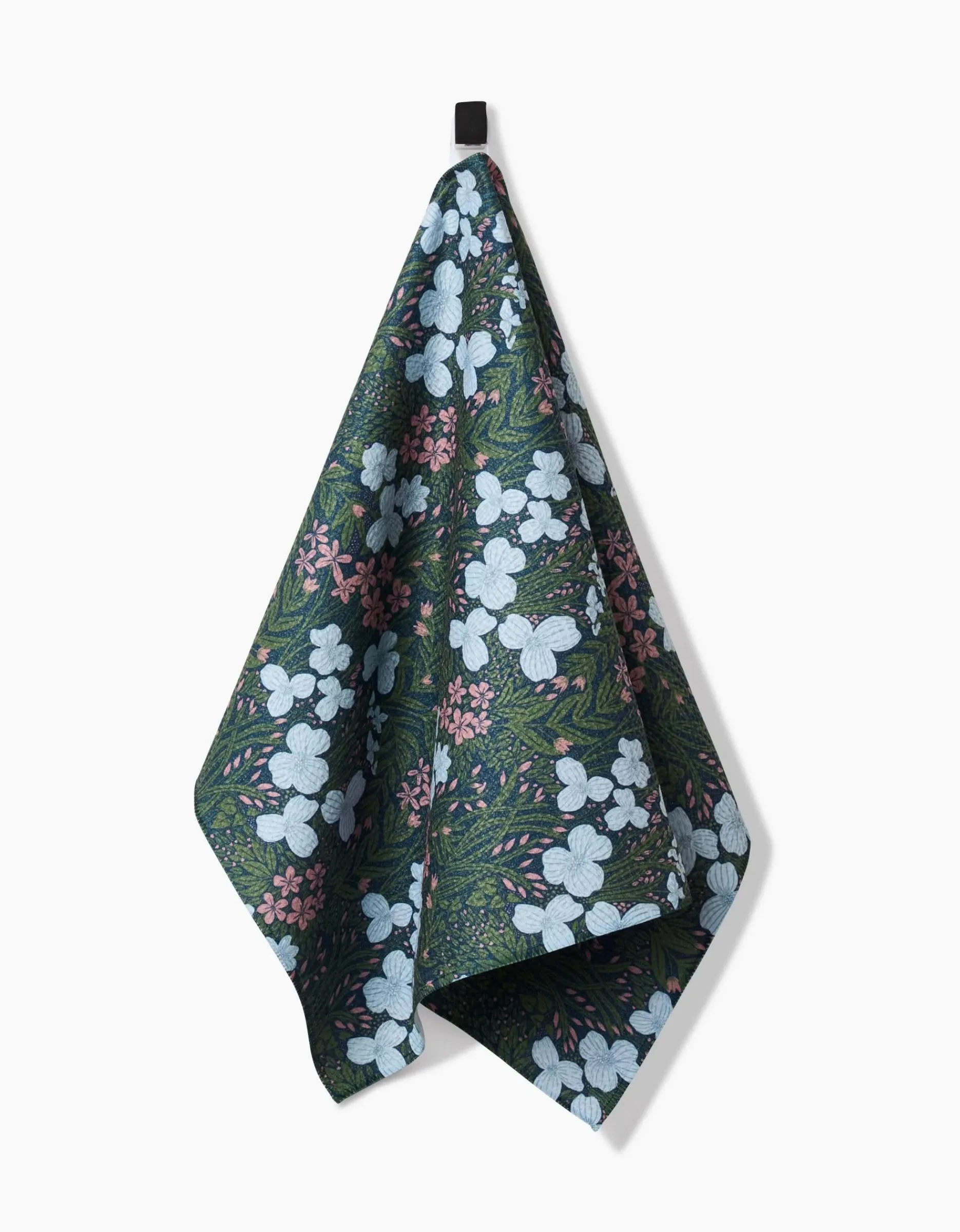 GEOMETRY White And Green Meadow Tea Towel