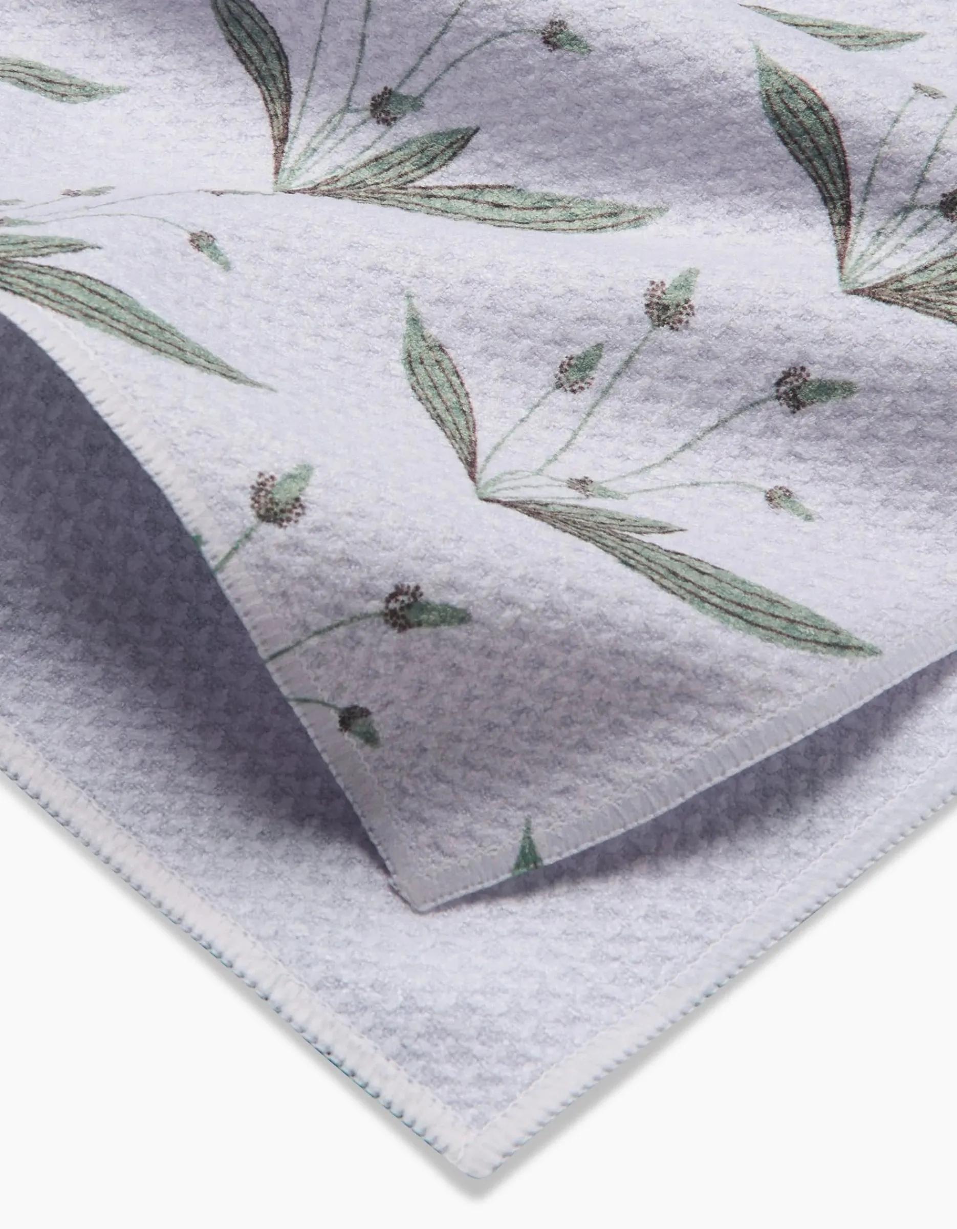 GEOMETRY Wild Leaves Green Tea Towel