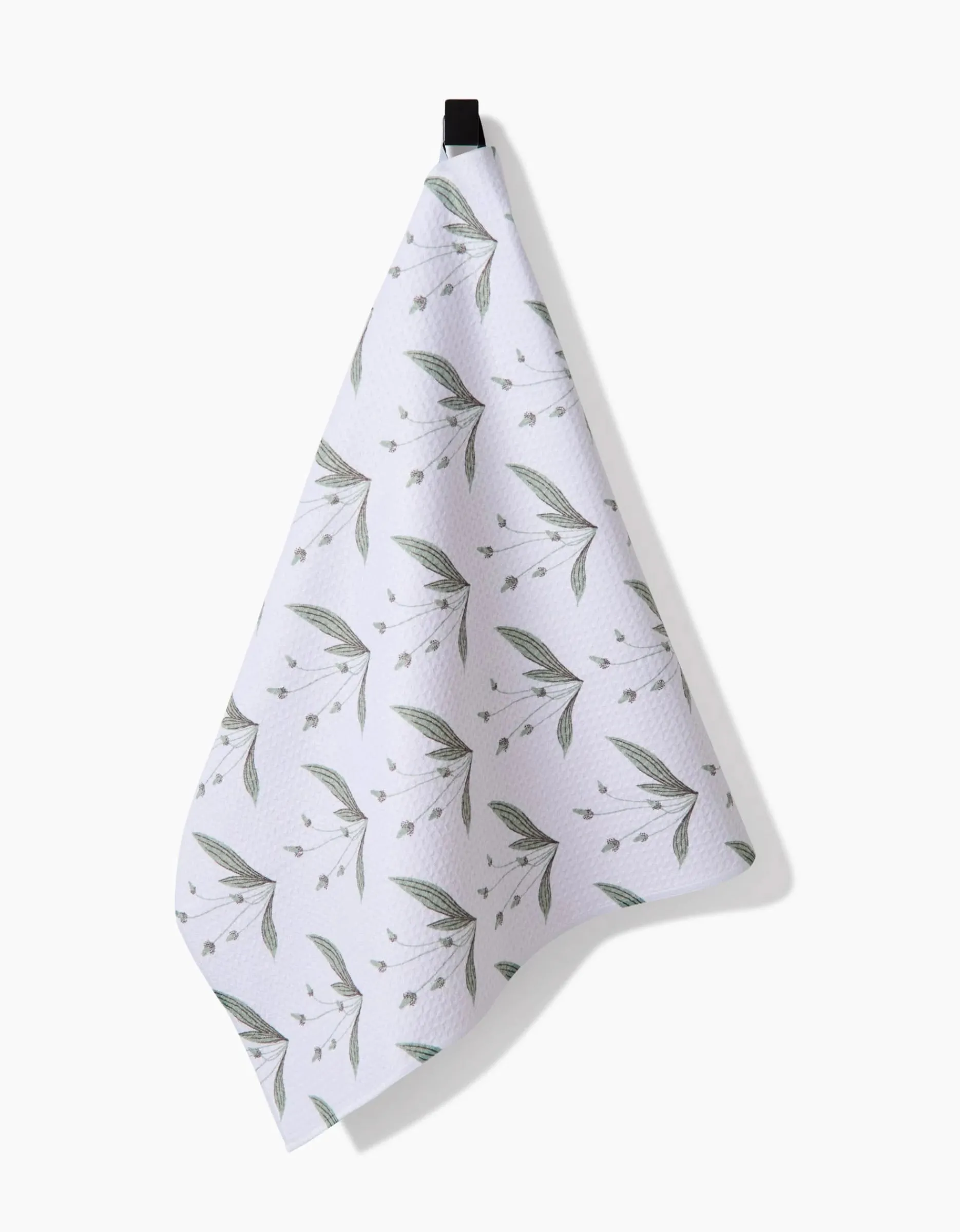 GEOMETRY Wild Leaves Green Tea Towel