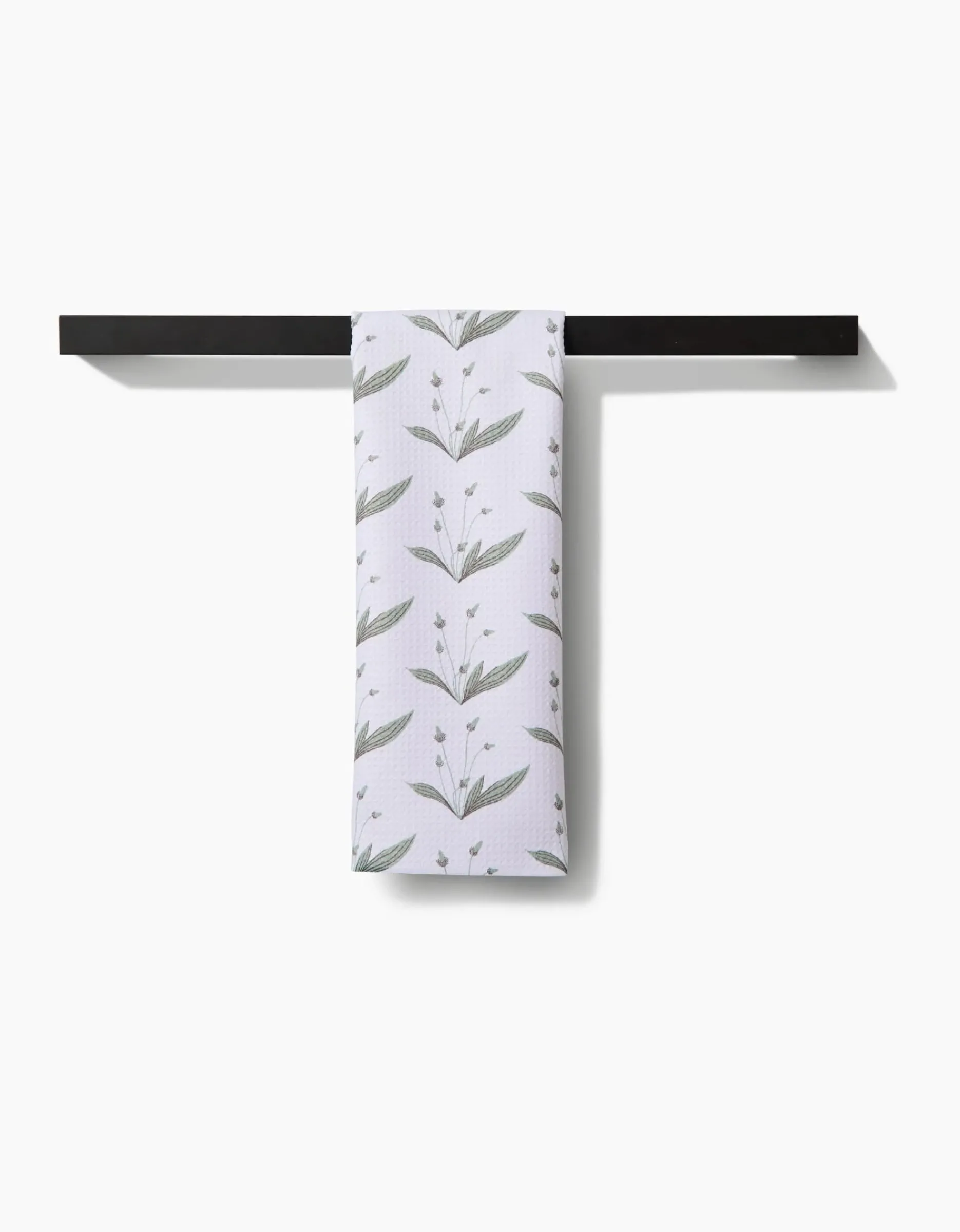 GEOMETRY Wild Leaves Green Tea Towel