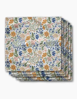 GEOMETRY Wildflower Vine Blush Dinner Napkin Set