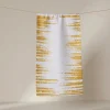 GEOMETRY Worn Gold Bar Towel