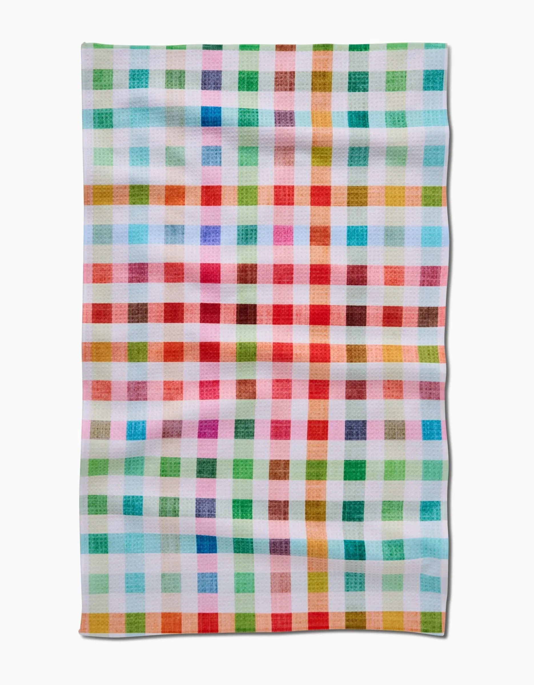 GEOMETRY Woven Spring Plaid Tea Towel