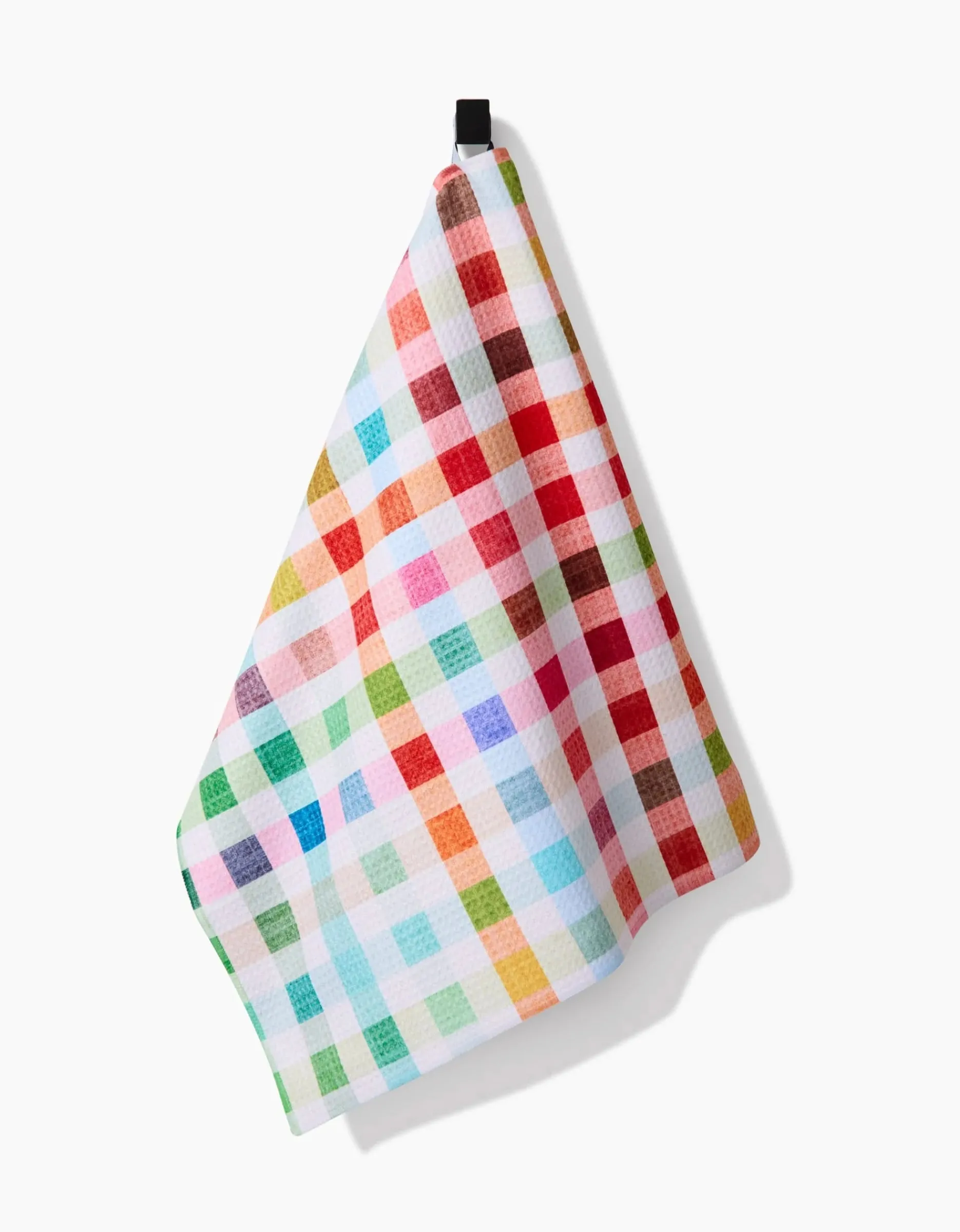 GEOMETRY Woven Spring Plaid Tea Towel