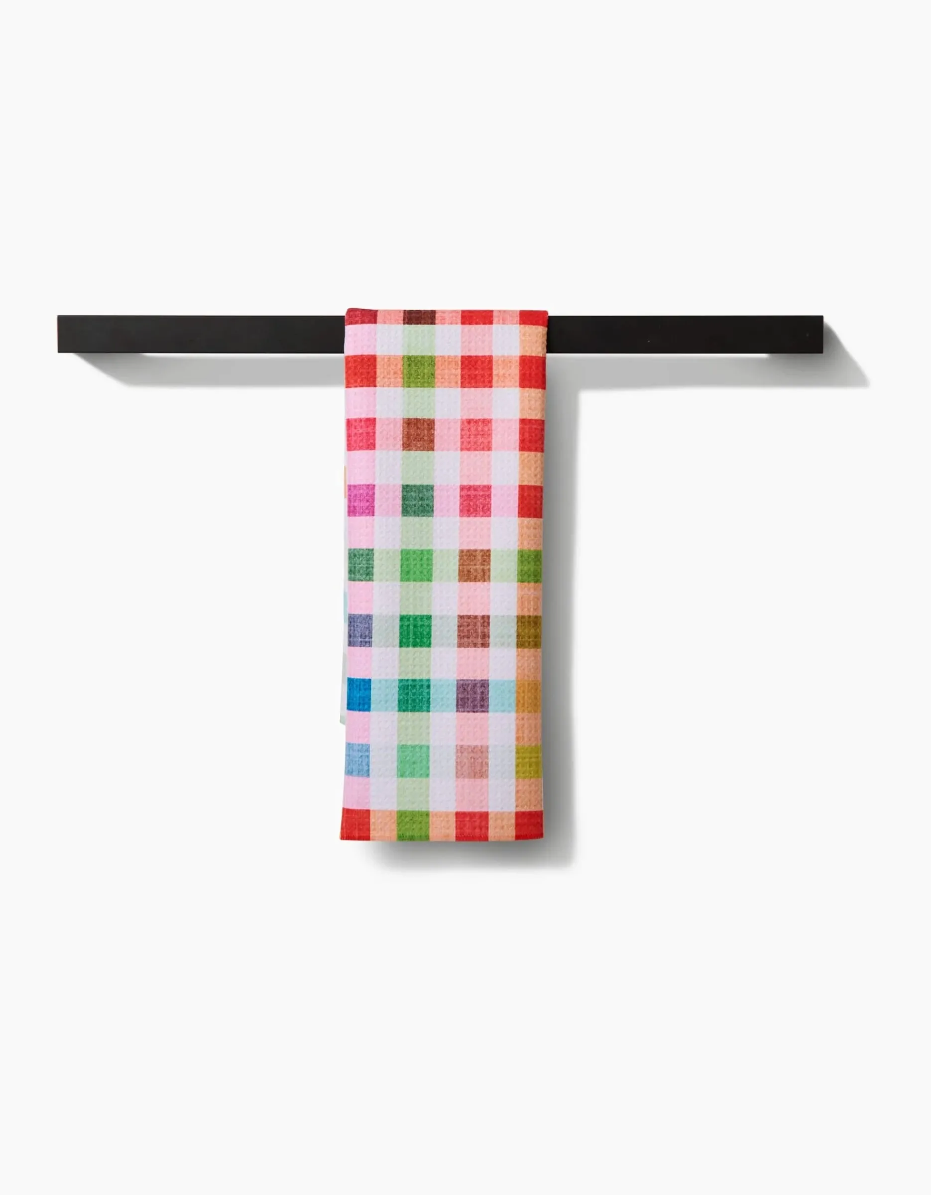 GEOMETRY Woven Spring Plaid Tea Towel