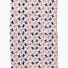 GEOMETRY X Marks The Spot Orange Tea Towel