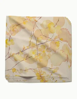 GEOMETRY Yellow Fall Dinner Napkin Set