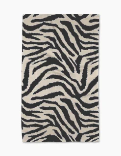 GEOMETRY Zira Black Tea Towel